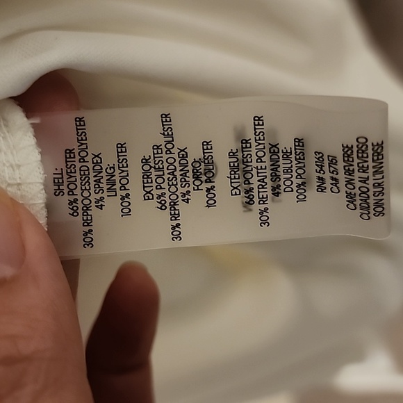 BNWT Cream Calvin Klein Dress Sz. 14 - Picture 4 of 4